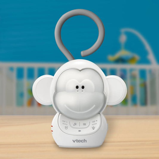 Soother with sound machine for babies, color: white