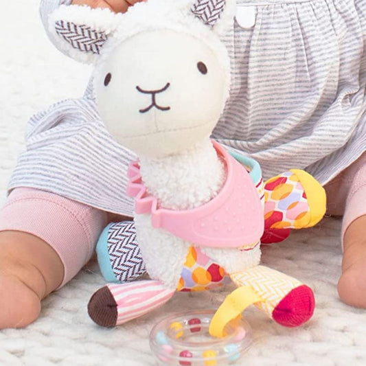 Baby Activity Toy and Multi-Sensory Rattle, Llama