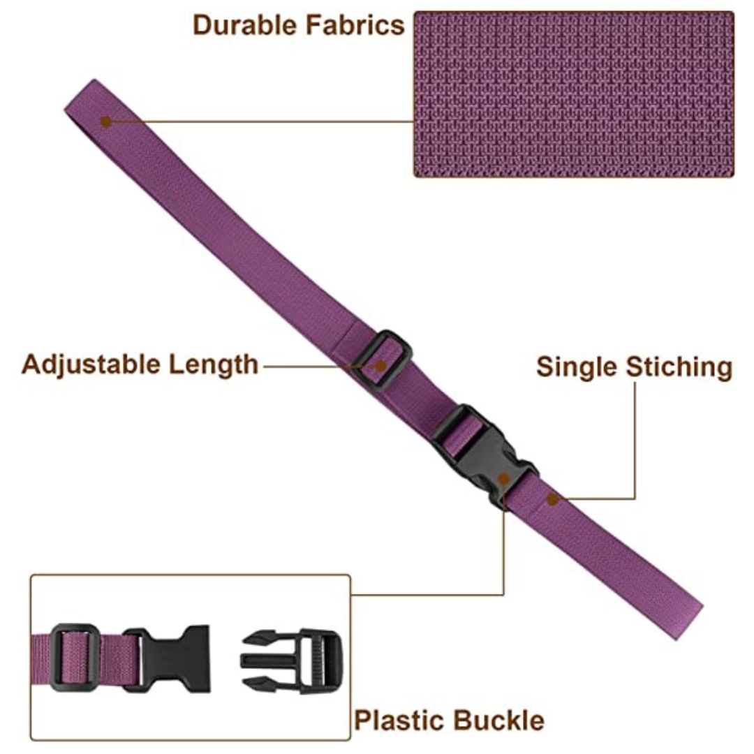 Packing Straps, 1 Inch Adjustable Belt, (Color: purple, 4-Pack)