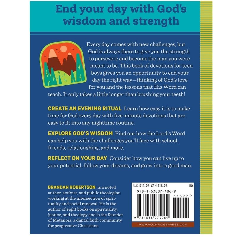 Nighttime Devotional for Teen Boys, (paperback)