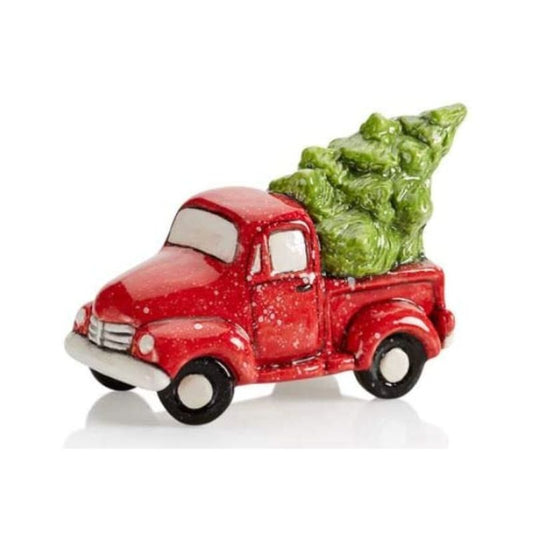 Antique Truck with Ceramic Tree to Paint, 5" L x 2.25" W x 3" H