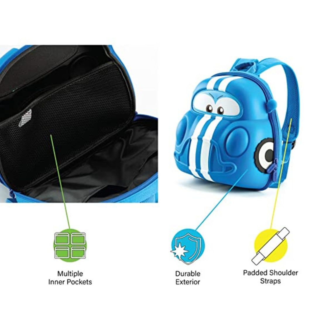 Kids Backpacks, Blue (Style: Car)