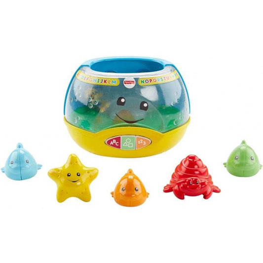 Interactive toy fish tank with lights for babies