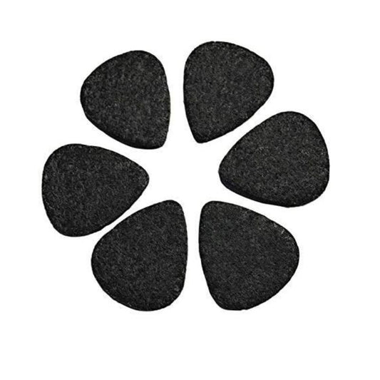 Felt Ukulele Picks 6-Pack, Geezer  color:Black