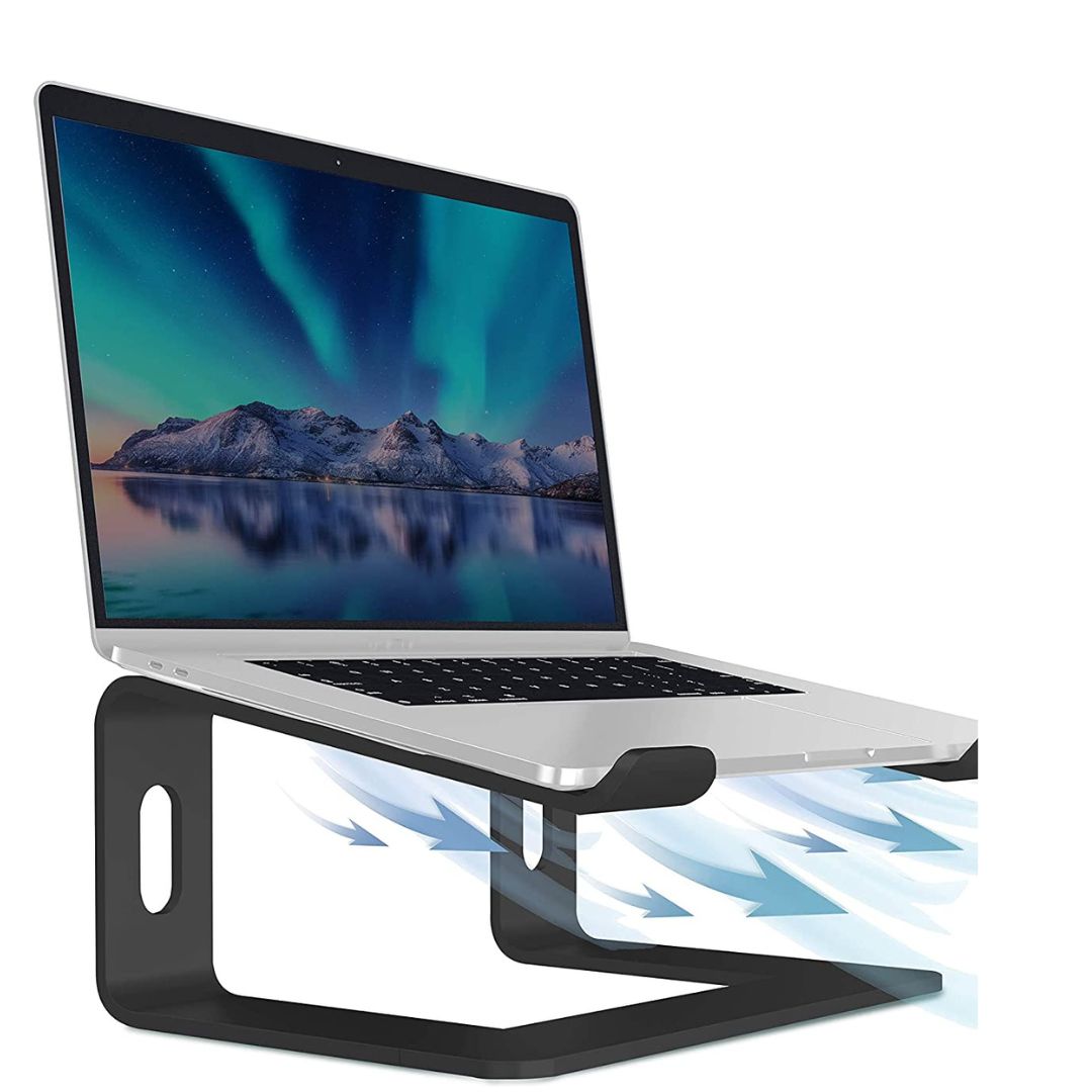 10-15.6 Inch Metal Laptop Stand, (color: B- Black)