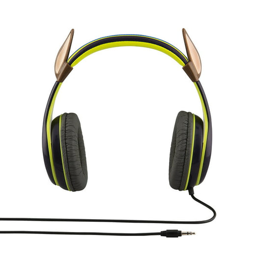 Youth headphones with shared port and volume limiter