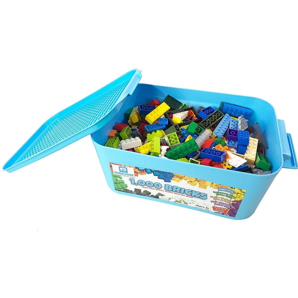 Brick Loot 1000 Toy Building Blocks with Case