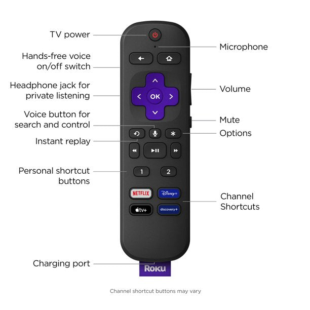 Rechargeable TV Voice Remote