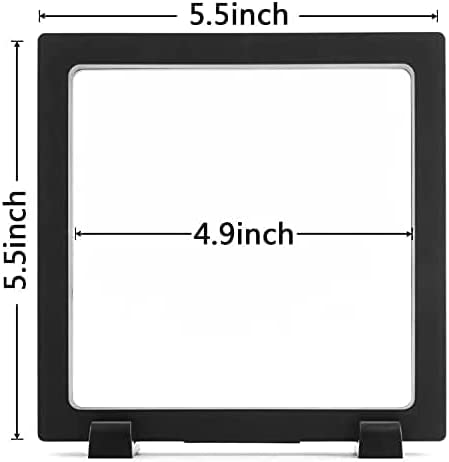 2 x 5.5" × 5.5" × 0.8" 3D floating display cases for "medals"