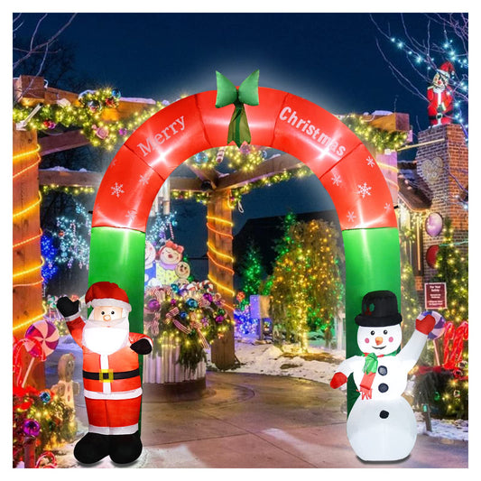 Outdoor christmas decoration, integrated led lights