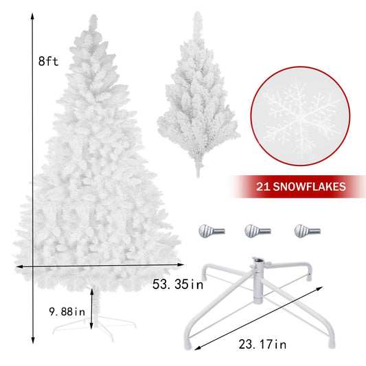 8 Foot Fake Snow Christmas Tree