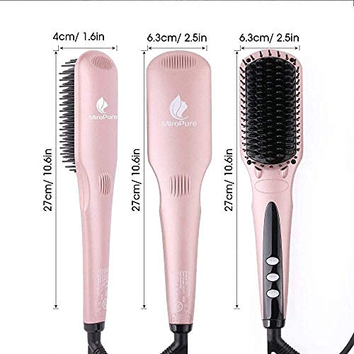 2-in-1 ceramic ionic brush, dry and smooth, A-pink