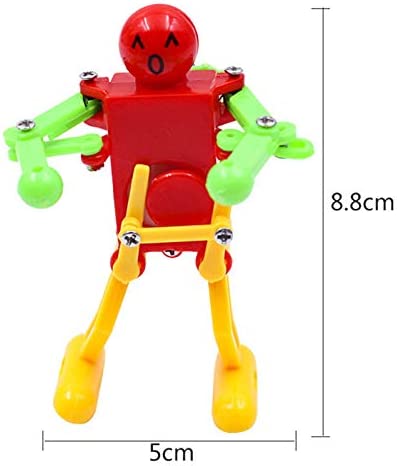 5 Pieces Wind Up Mini Robots Toy