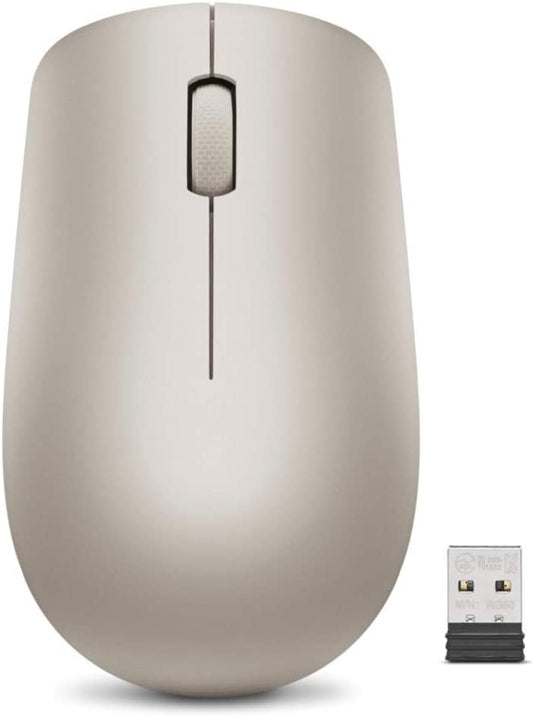 Wireless Mouse with Battery,  2.4GHz, 1200 DPI, Almond