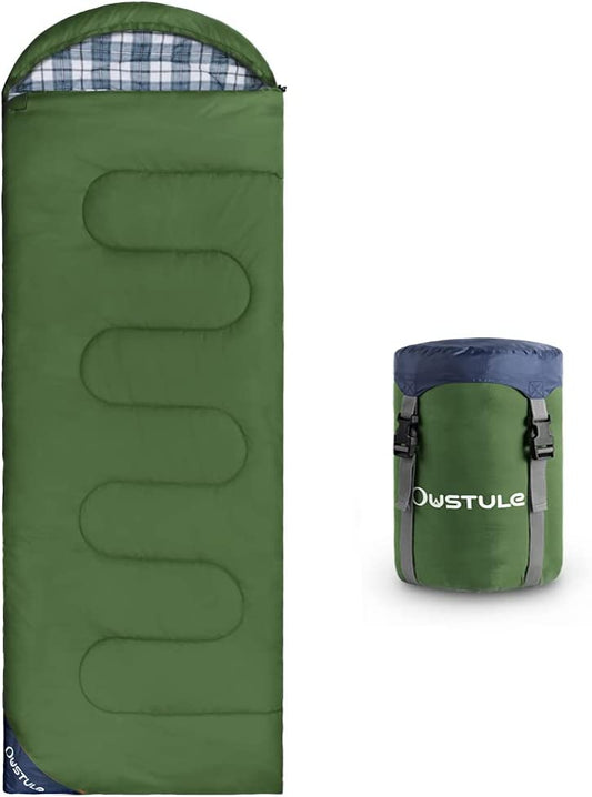 3 Season Compact Waterproof Sleeping Bag, (green)