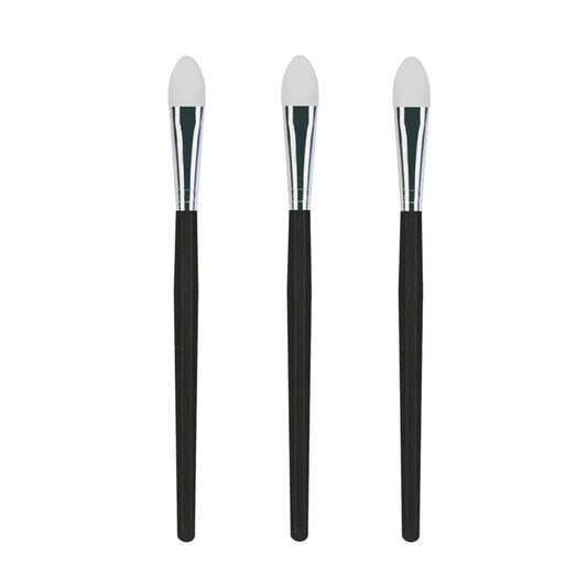 3 silicone makeup brushes for eyeshadow and lip mask