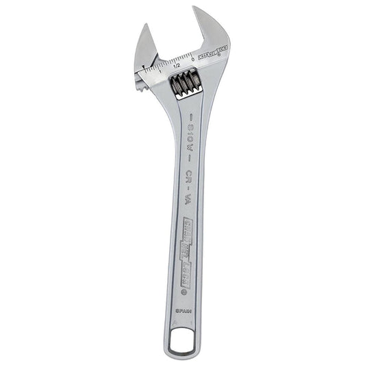 Adjustable Flat Wrench, 10 in, (Chrome)