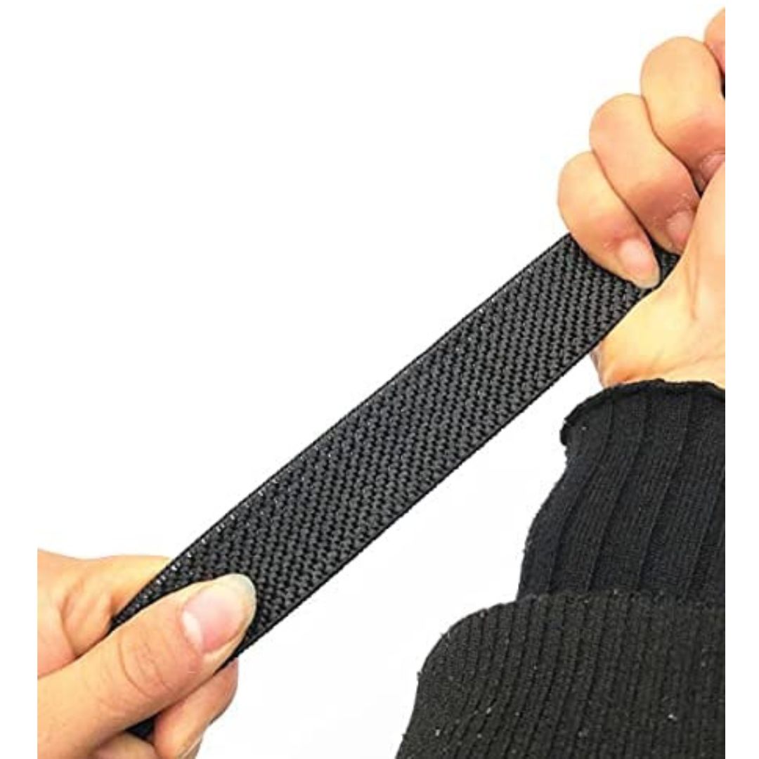 Elastic Straps with Heavy Duty Hooks, 60 Inch x 1, (Color: Black)