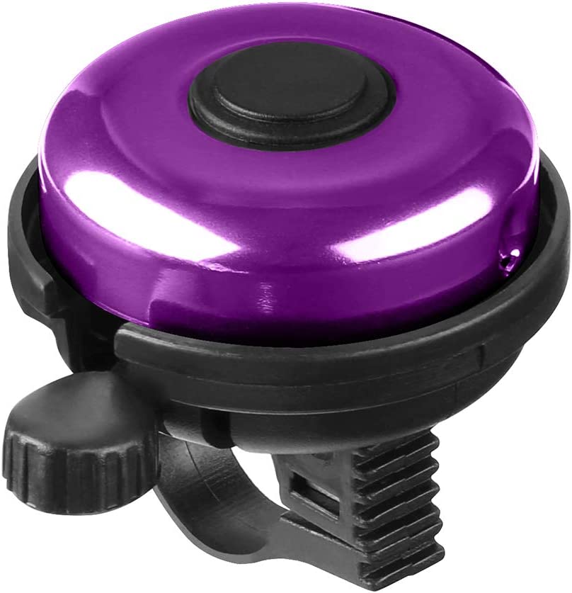 Crisp Clear Sound Aluminum Bike Bell (Purple)