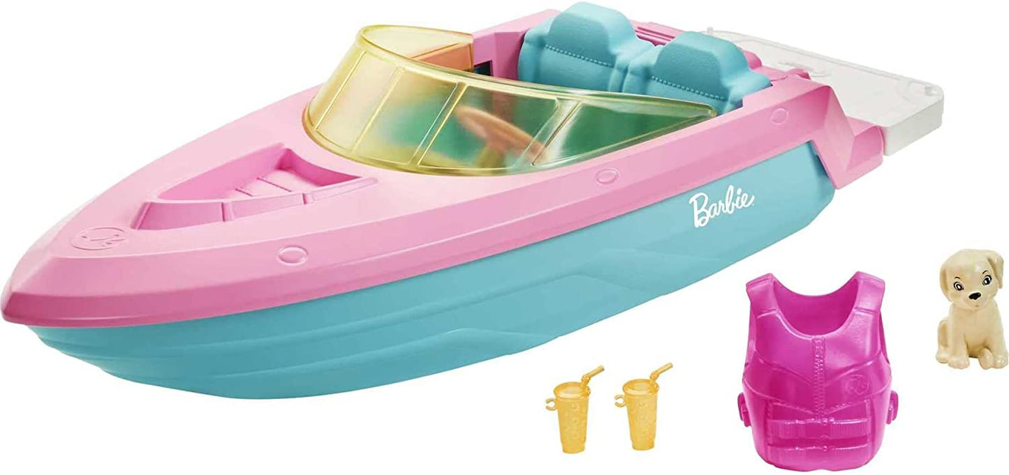 Boat with Puppy and Themed Accessories, Fits 3 Dolls, Ages 3-7