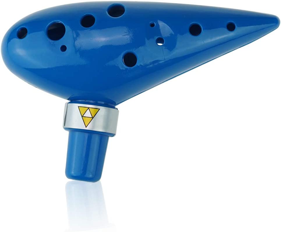 Zelda Plastic Ocarina, 12 Holes, Blue