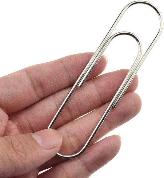 Heavy Duty Paper Clips 4 Inch Length - Pack of 14 Clips