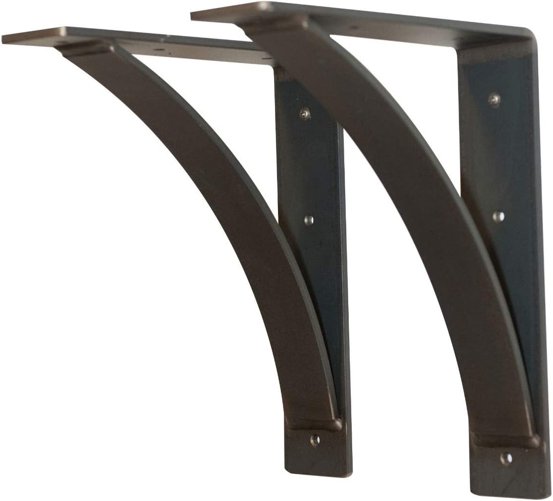 2 Pack Heavy Duty Steel Brackets Size: X - Large 10" x 12" x 2.50