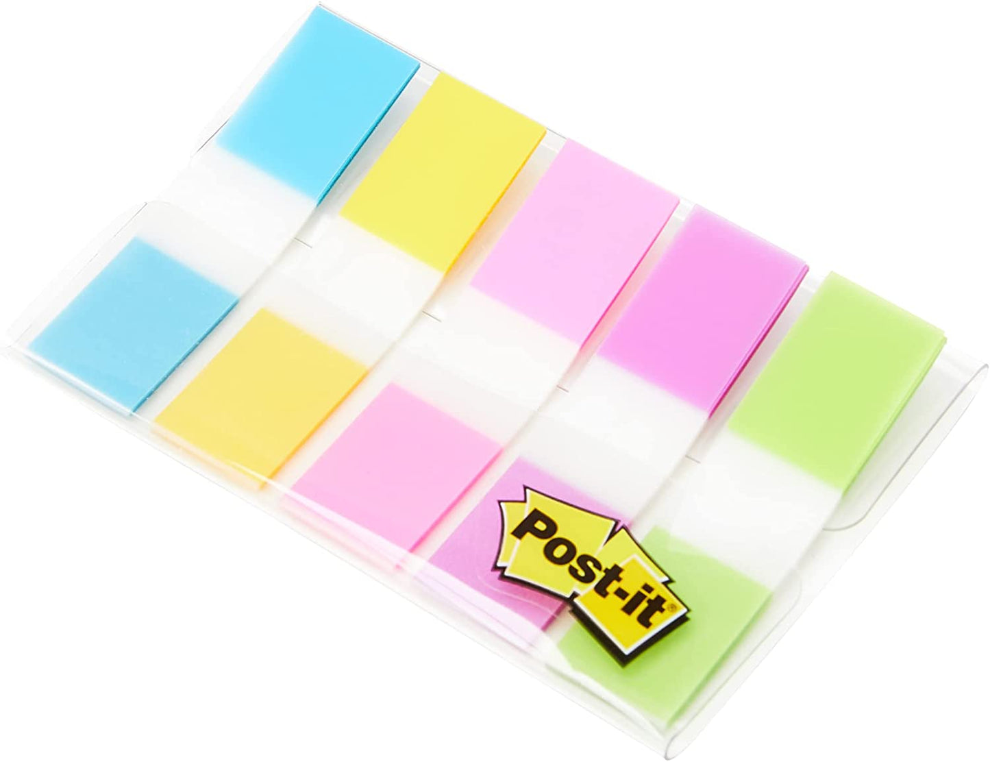 Page Flags in Portable Dispenser, 5 Bright Colors, 20 Flags