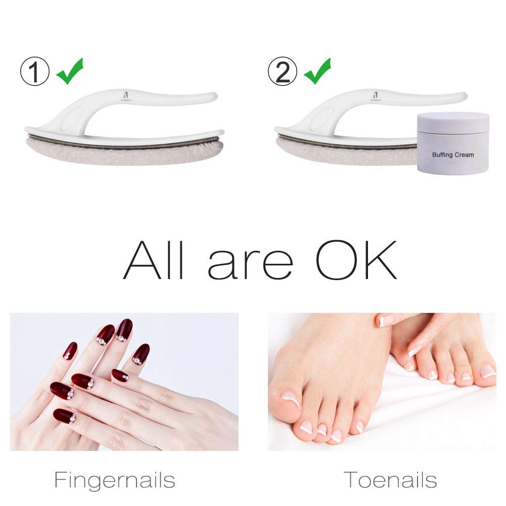 Nano crystal nail file and chamois nail buffer, color: mixed kit