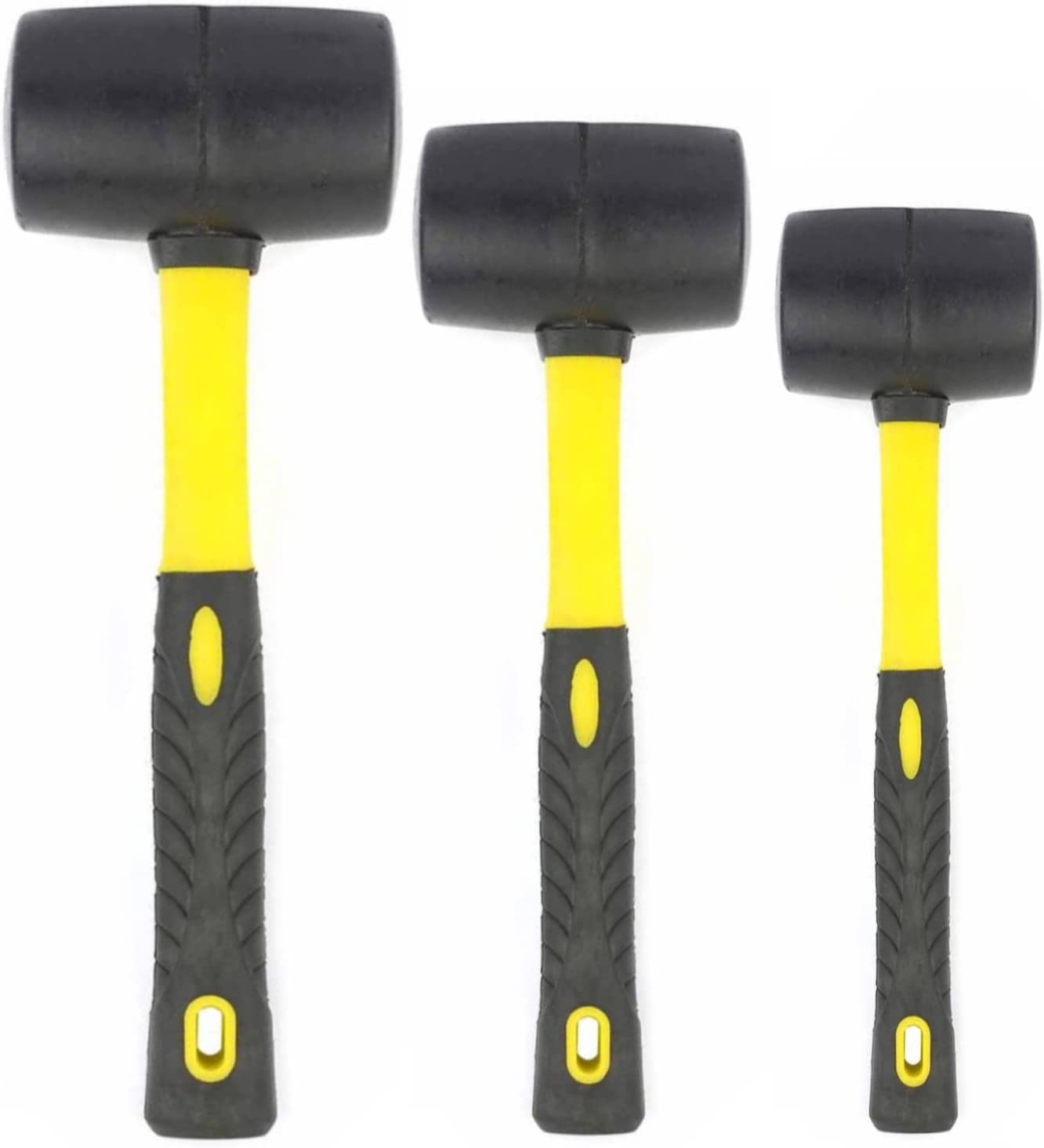 Rubber Mallet Set - 3 Sizes (8 oz, 16 oz, 32 oz)