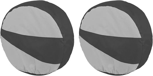 2 Pck wheel protectors, 26"-28.75" diameter tires, black and gray