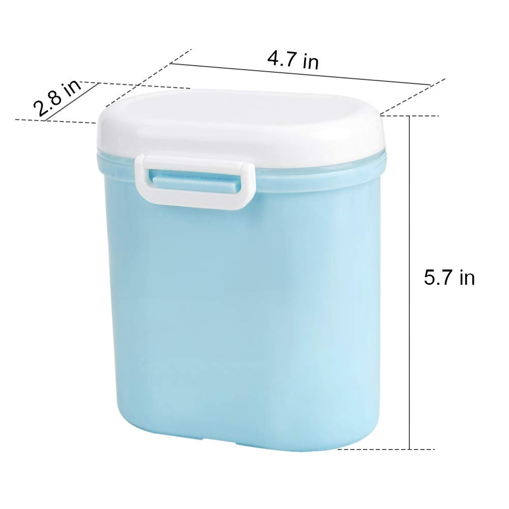 Portable Formula Dispenser with Scoop, Large-350g (Blue)