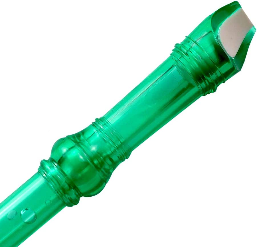 basic musical flute for school students, color: translucent green