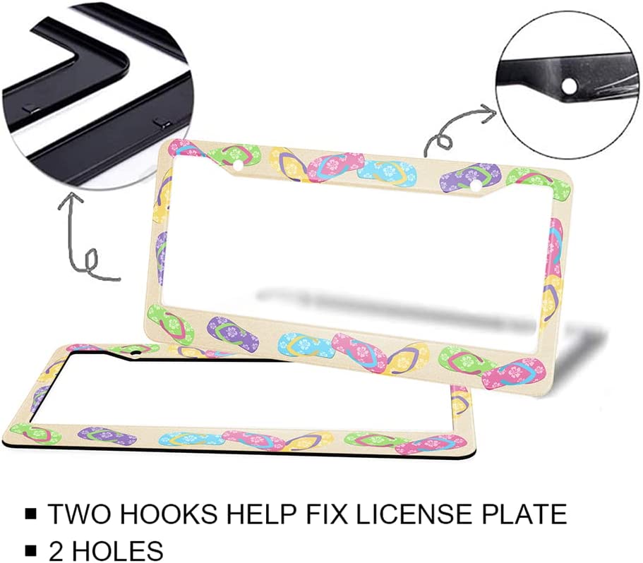 Tropical Beach License Plate Frame, 2-Piece(multi52)