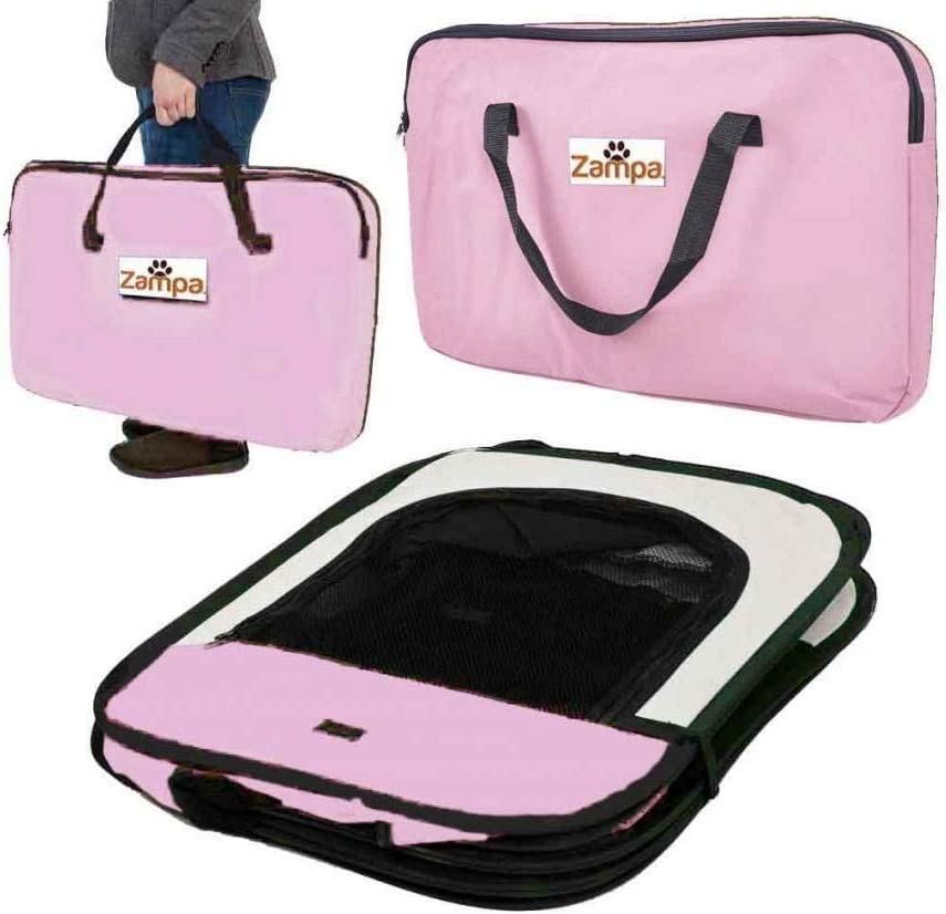 Collapsible Pet Playpen, Waterproof, Pink, 36" x 36" x 24"