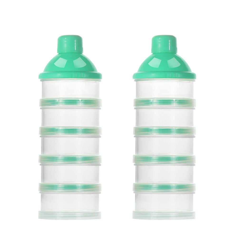 Baby Milk Powder Formula Dispenser 2-Pack (Green)