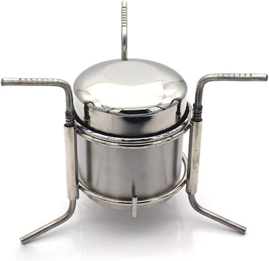 Stainless Steel Folding Stove with Stand