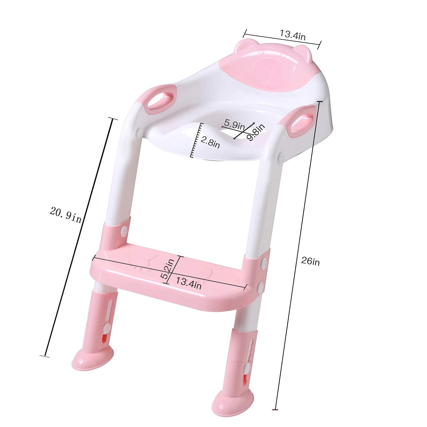 Adjustable Baby Training Seat Ladder (Pink)