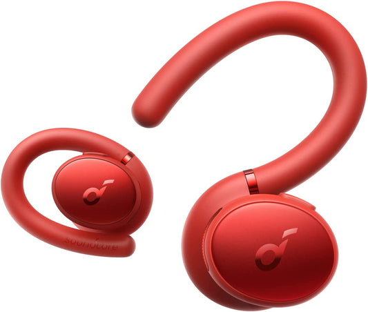 Bluetooth 5.2 Workout Headphones, Red