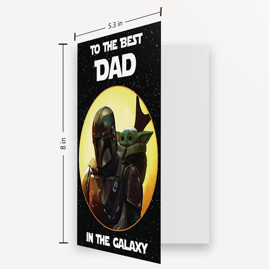 Fathers day card "Best Dad In The Galaxy Card"