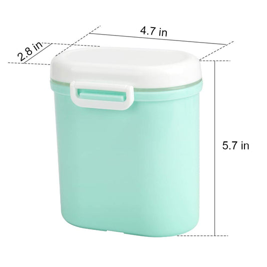 Portable Formula Dispenser with Scoop, Large-350g (Green)