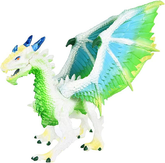 Toy Magic Dragon Figurine Realistic Color: Ice Dragon