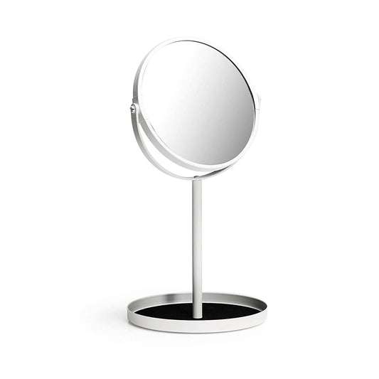 360 rotating round mirror, without light, white