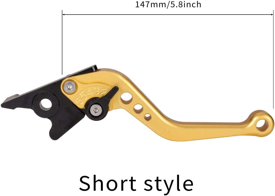 Gold Short Brake Clutch Levers