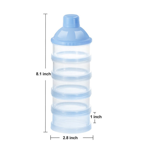 Baby Milk Powder Formula Dispenser 2-Pack (Blue)