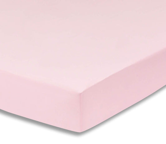 Fitted Microfiber Crib Sheet, Pink Solid