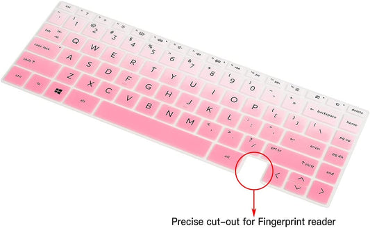 2-in-1 Silicone Keyboard Cover (Ombre Pink)