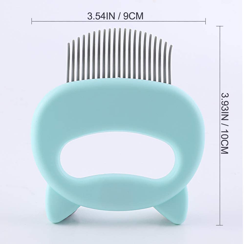 Pet comb massager, green