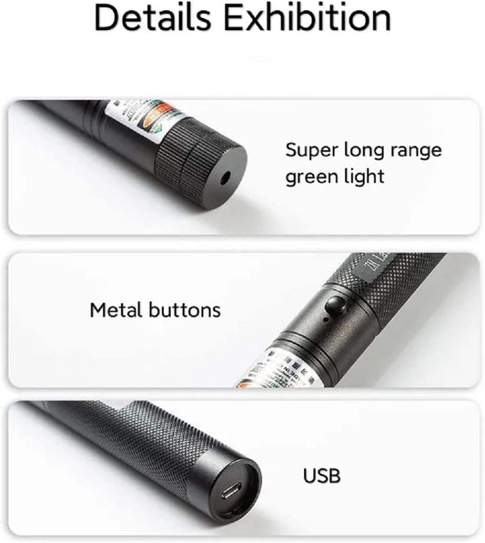 High Power Long Range Green Light Flashlight