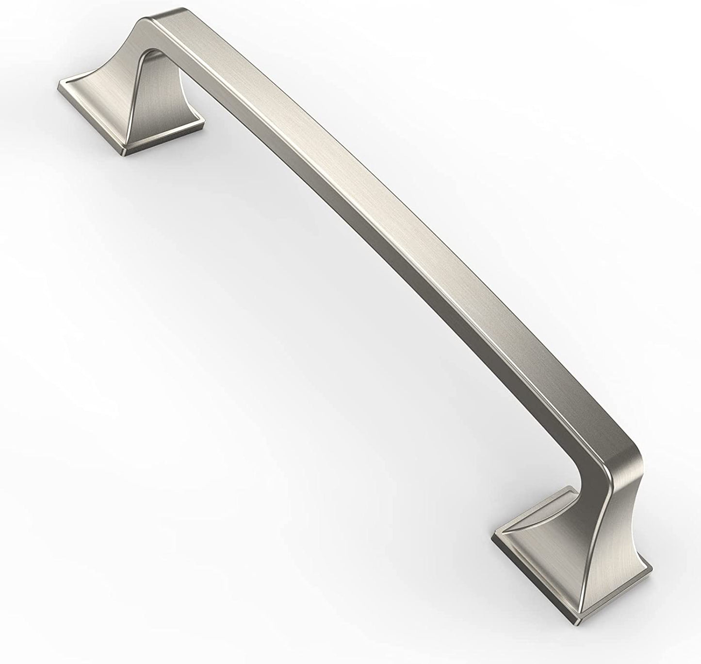 Set of 10 5 Inch Kitchen Cabinet Pulls, Brushed Satin Nickel